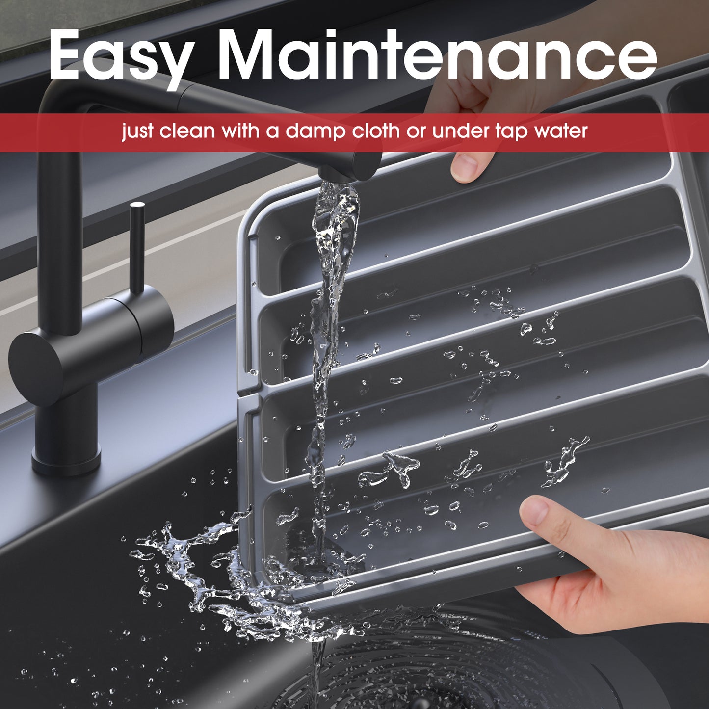 Aujen Cutlery Drawer Organiser - Expandable Kitchen Drawer Organiser, Adjustable Cutlery Tray, Utensil Drawer Organiser for Forks, Knives, Multipurpose Kitchen Storage & Organisation Solution