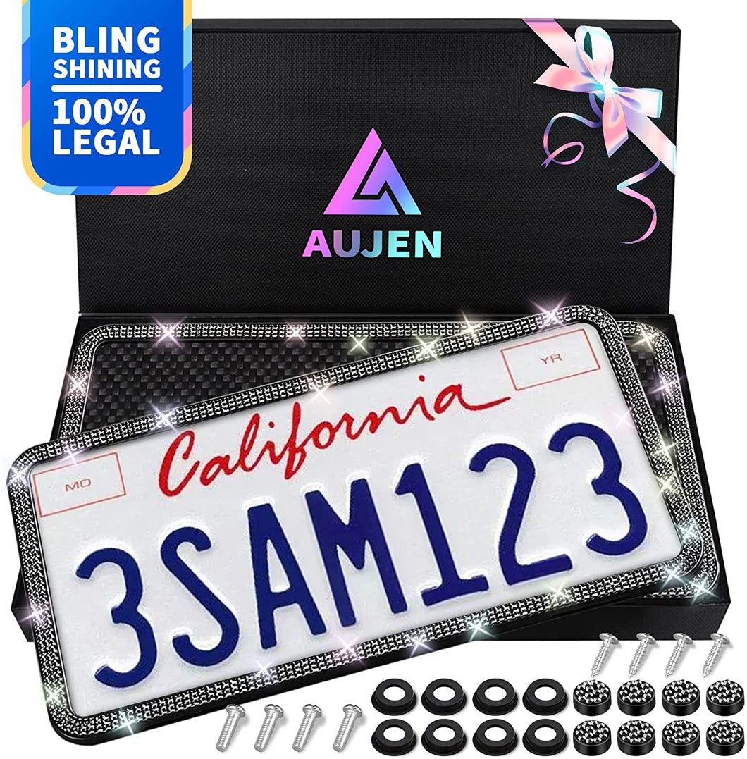 Sparkly Silicone License Plate Frames